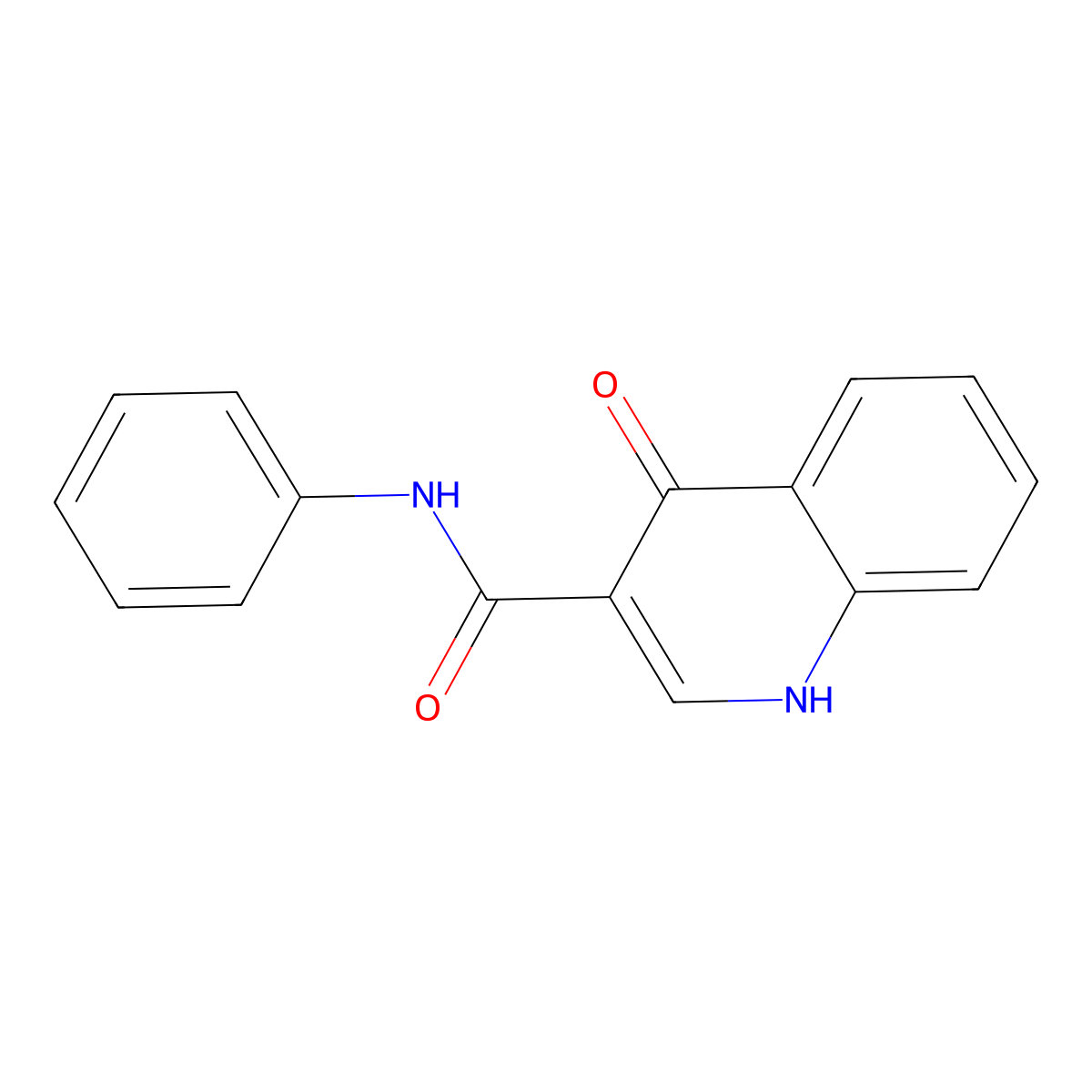 1,4-dihydro-4-oxo-N-phenyl-3-Quinolinecarboxamide molecular structure, CAS 325779-54-2