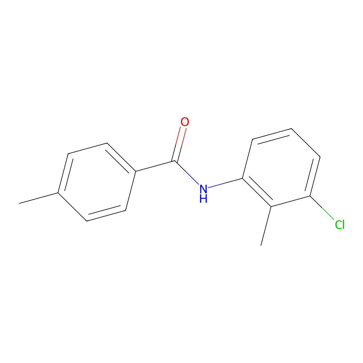 N-(3-chloro-2-methylphenyl)-4-methylbenzamide molecular structure, CAS 325779-78-0