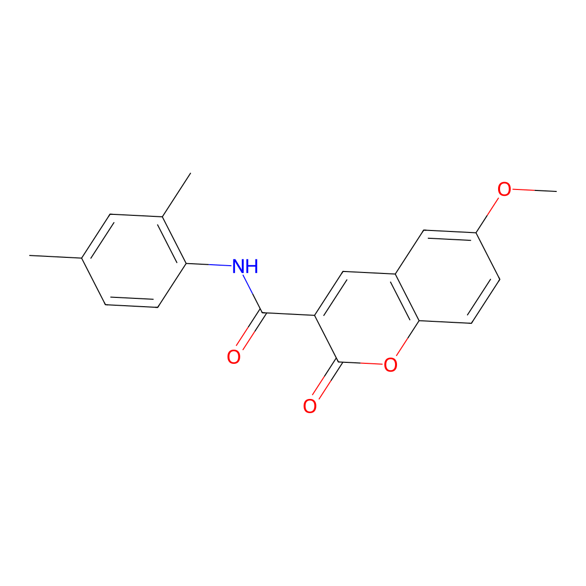N-(2,4-dimethylphenyl)-6-methoxy-2-oxo-2H-chromene-3-carboxamide molecular structure, CAS 325779-96-2