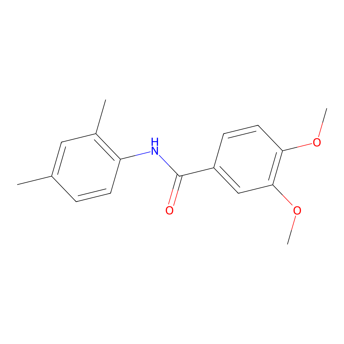 N-(2,4-dimethylphenyl)-3,4-dimethoxybenzamide molecular structure, CAS 325779-98-4