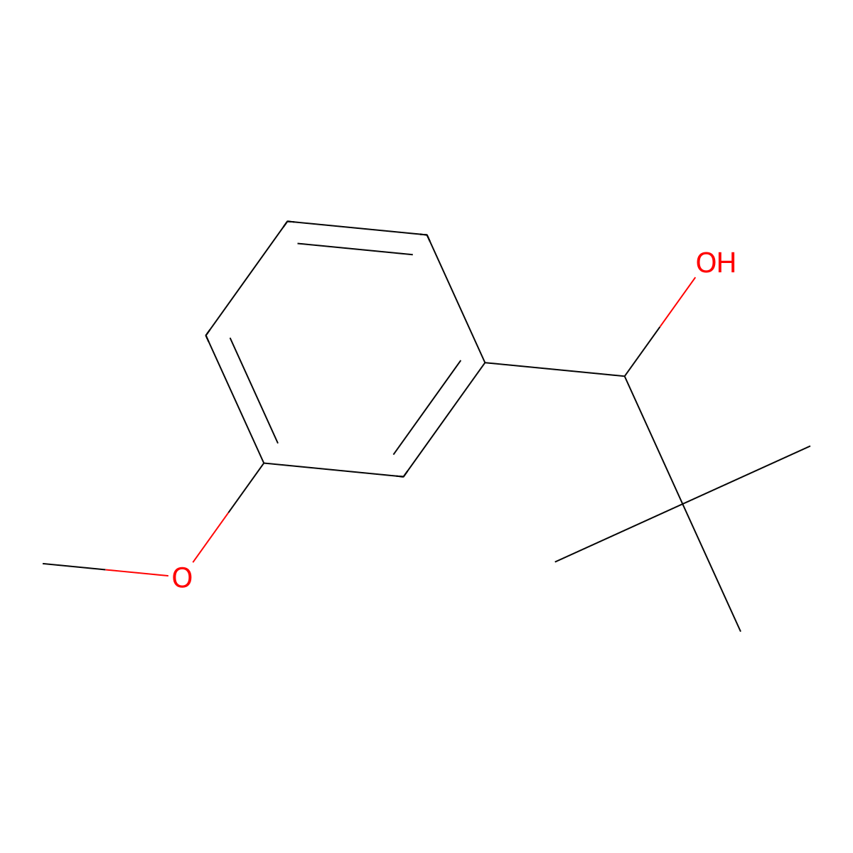 1-(3-Methoxyphenyl)-2,2-dimethylpropan-1-ol molecular structure, CAS 32578-11-3