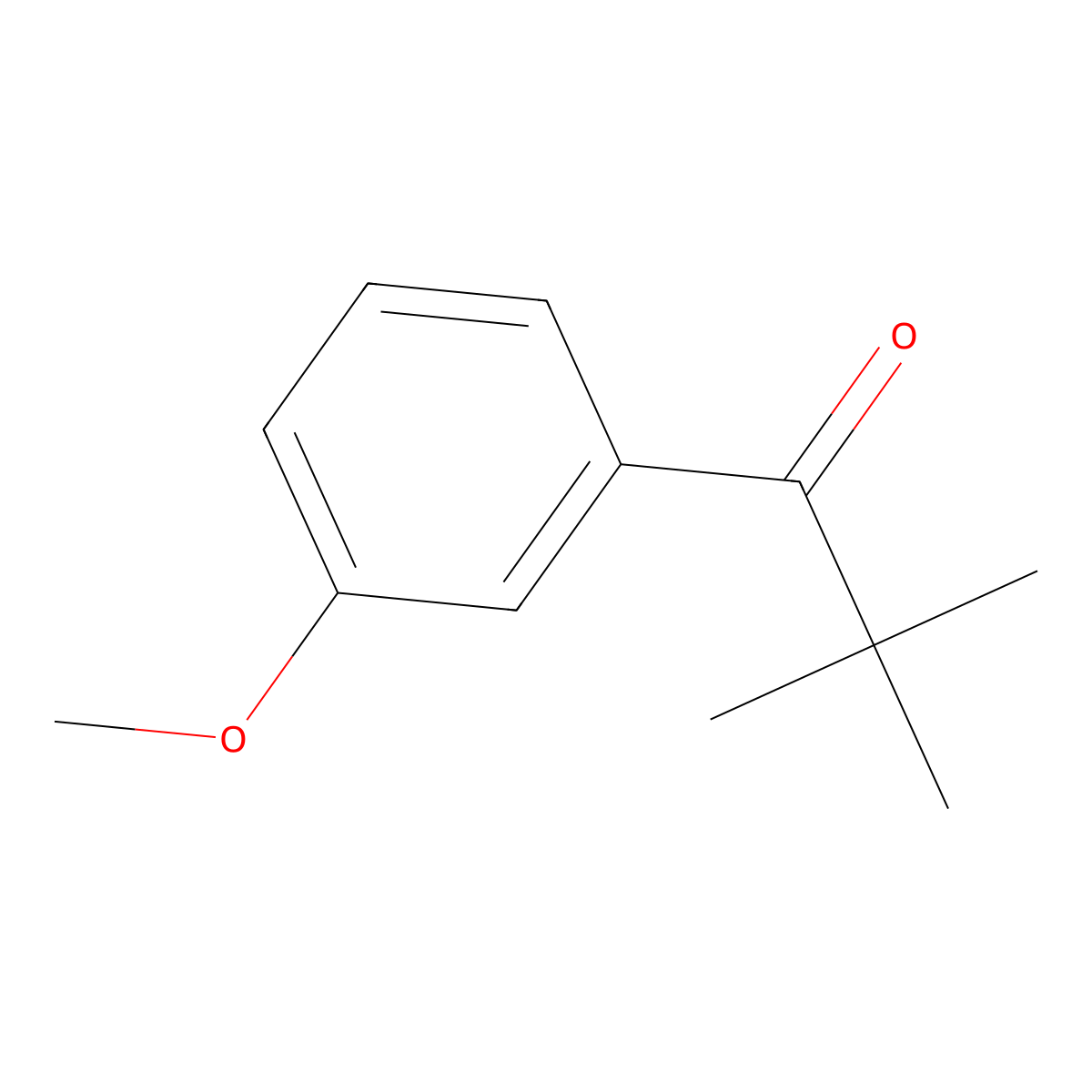 1-(3-Methoxyphenyl)-2,2-dimethylpropan-1-one molecular structure, CAS 32578-12-4