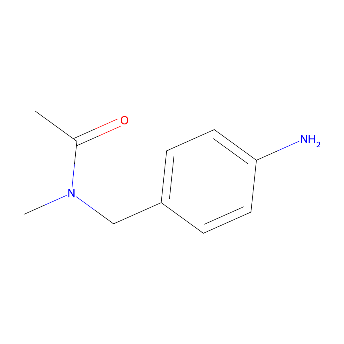 N-(4-Aminobenzyl)-N-methylacetamide molecular structure, CAS 32578-17-9
