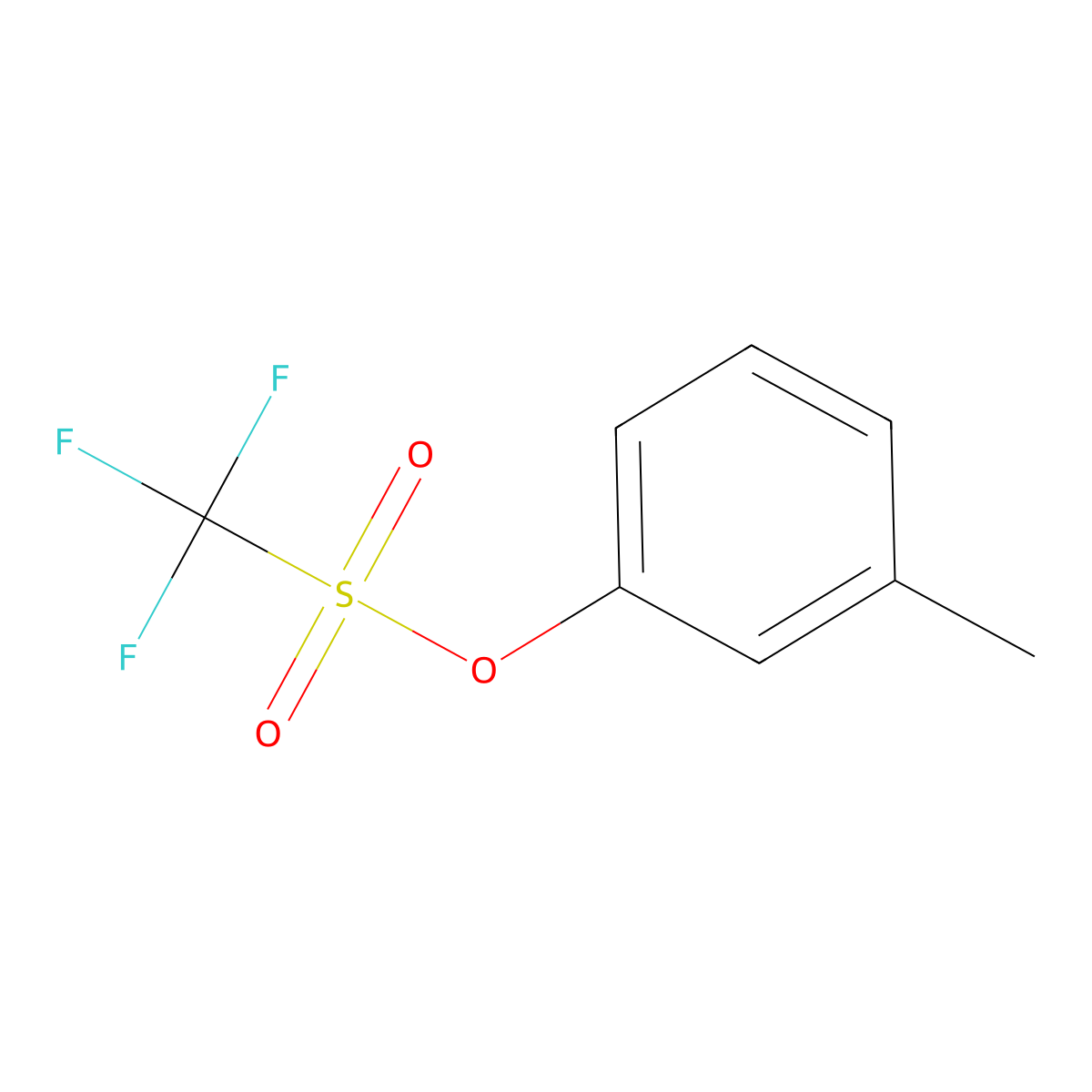 3-Tolyl trifluoromethanesulfonate molecular structure, CAS 32578-31-7