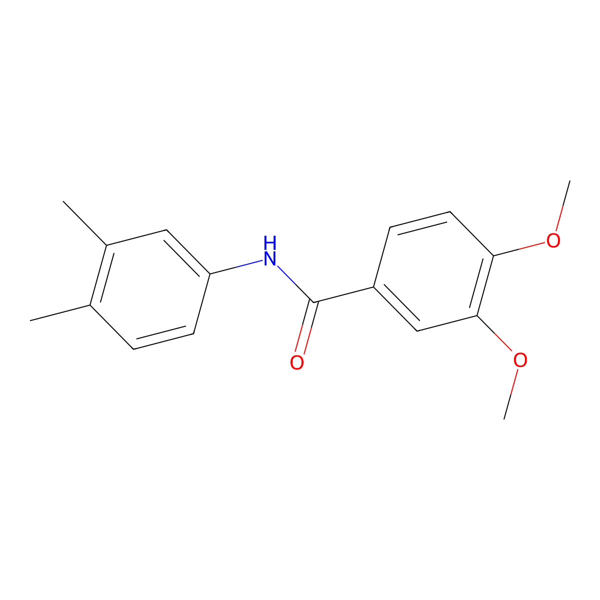 N-(3,4-dimethylphenyl)-3,4-dimethoxybenzamide molecular structure, CAS 325780-04-9