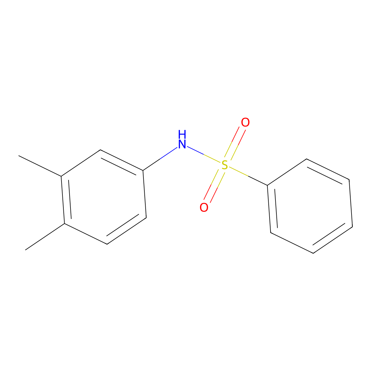 N-(3,4-Dimethylphenyl)benzenesulfonamide molecular structure, CAS 325780-05-0