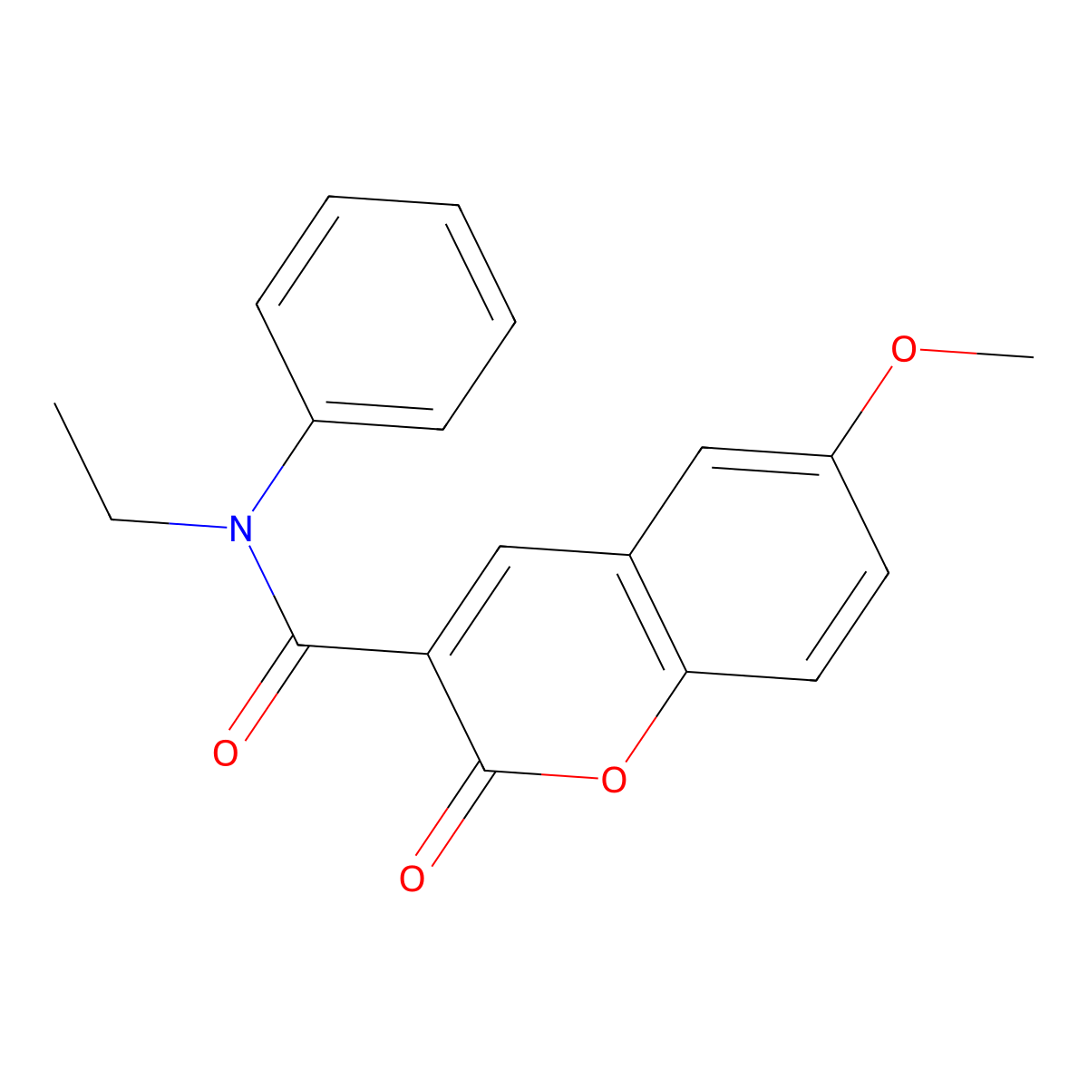 N-ethyl-6-methoxy-2-oxo-N-phenyl-2H-chromene-3-carboxamide molecular structure, CAS 325780-14-1