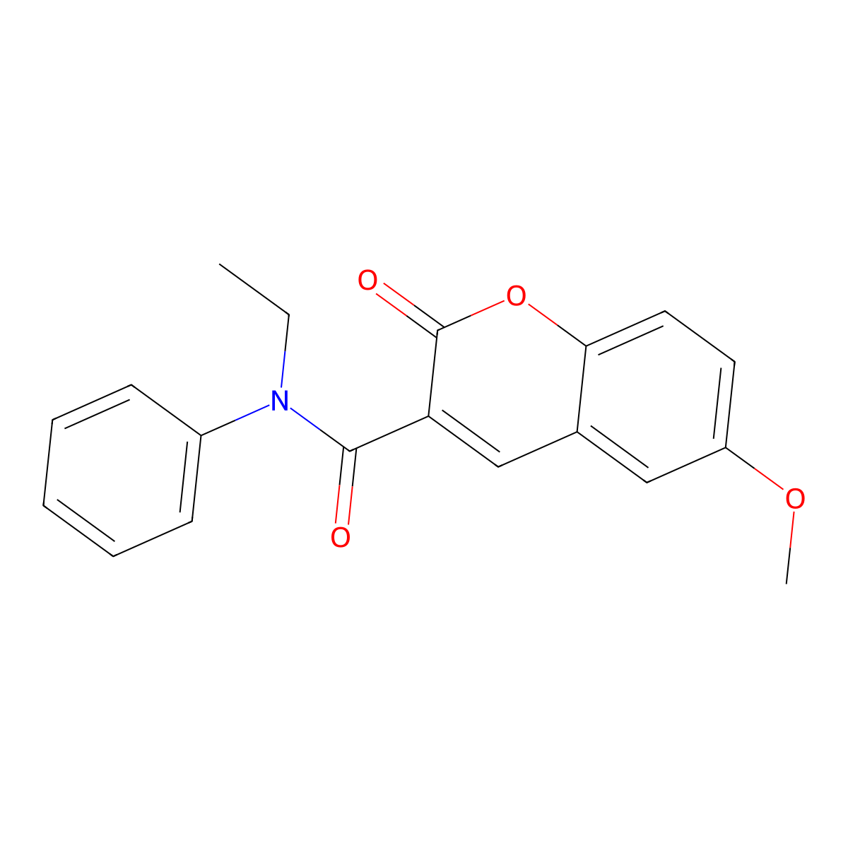 N-ethyl-6-methoxy-2-oxo-N-phenyl-2H-chromene-3-carboxamide molecular structure, CAS 325780-14-1