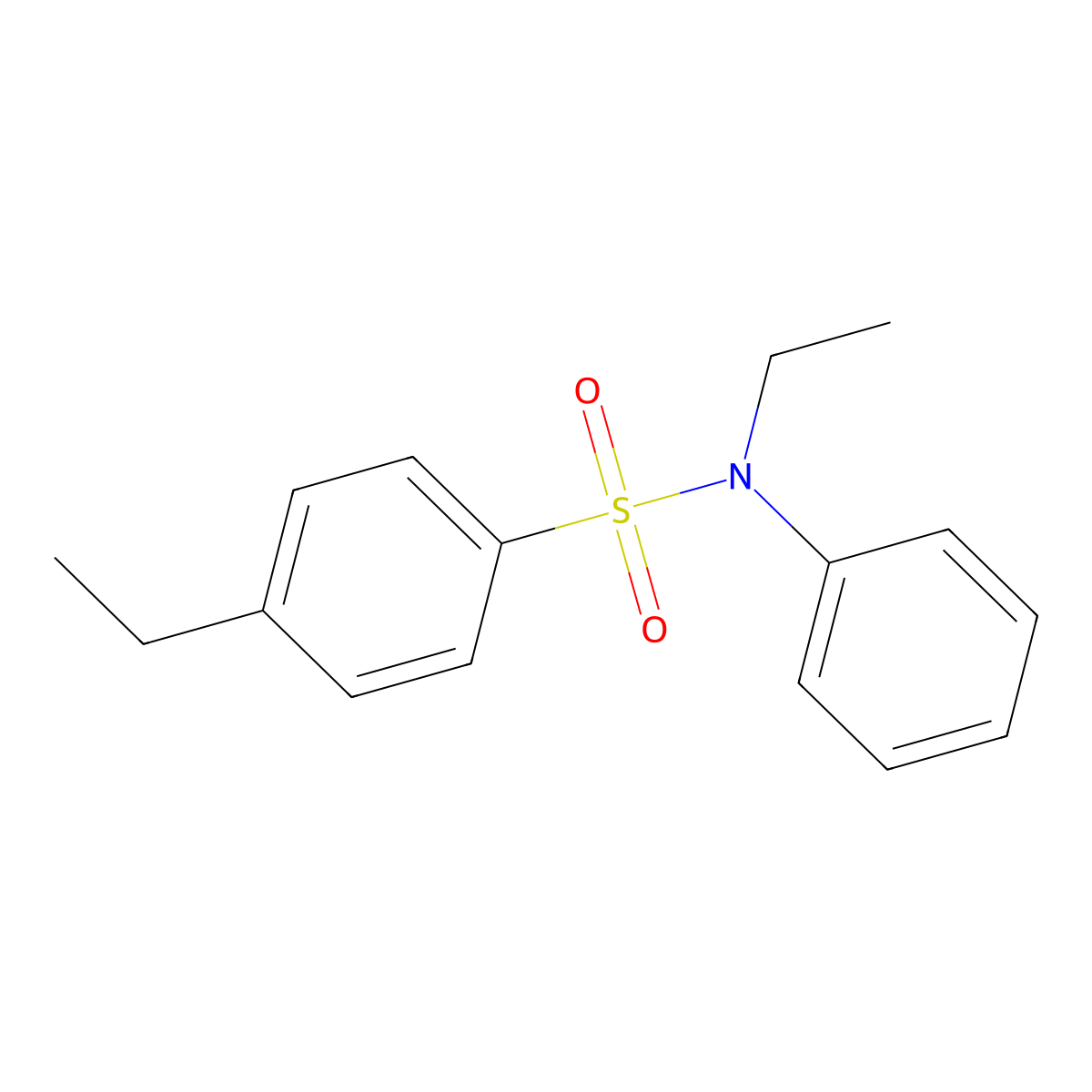 N,4-diethyl-N-phenylbenzenesulfonamide molecular structure, CAS 325780-17-4