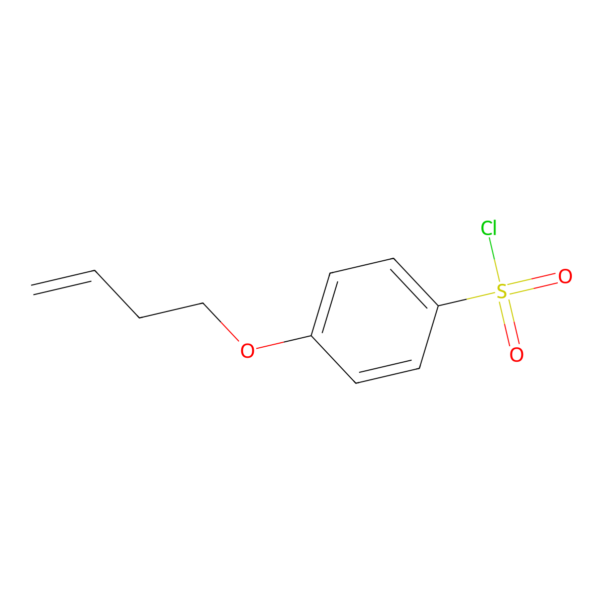 4-(But-3-en-1-yloxy)benzene-1-sulfonyl chloride molecular structure, CAS 325785-90-8