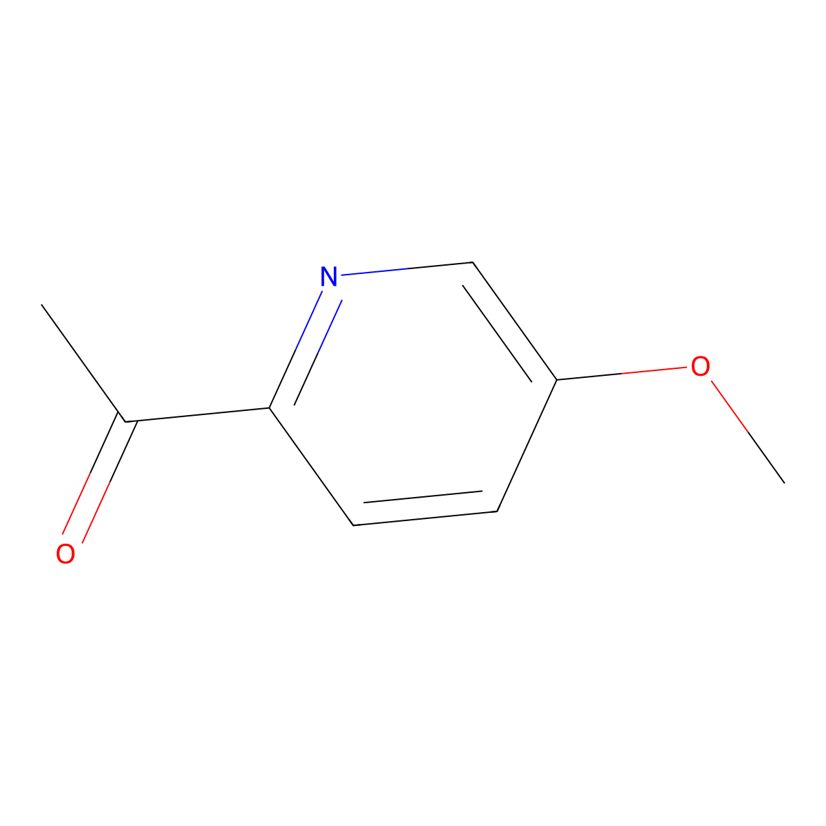 1-(5-Methoxypyridin-2-yl)ethan-1-one molecular structure, CAS 325796-84-7