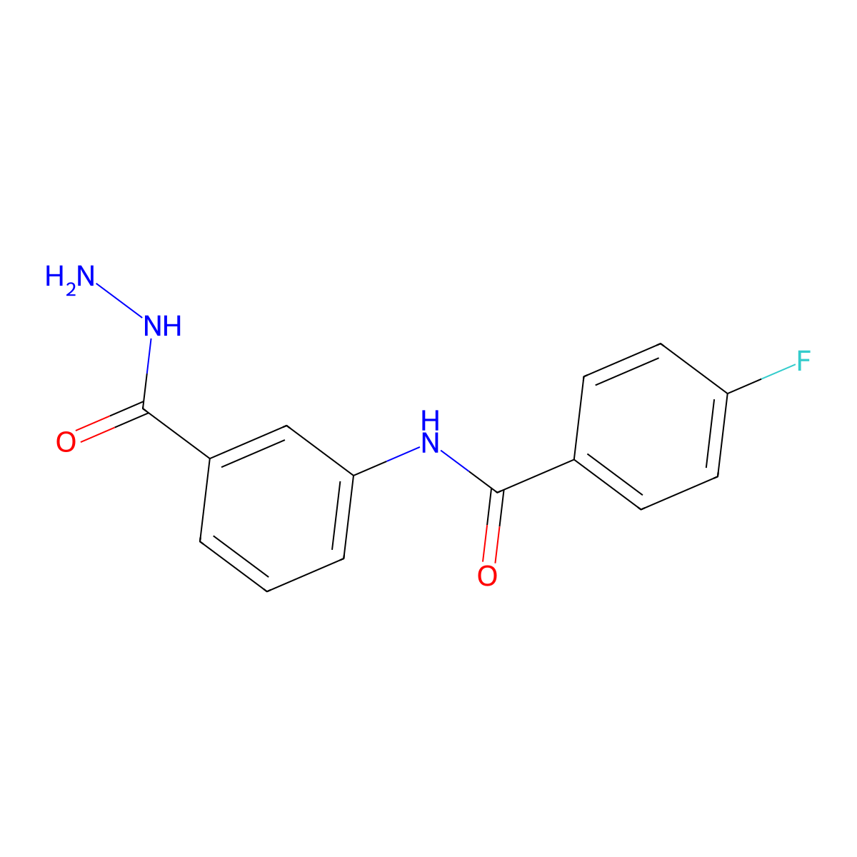 4-fluoro-N-[3-(hydrazinecarbonyl)phenyl]benzamide molecular structure, CAS 325798-55-8