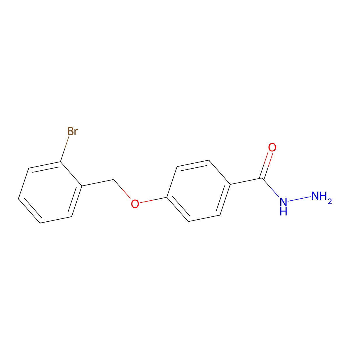 4-[(2-Bromobenzyl)oxy]benzohydrazide molecular structure, CAS 325798-56-9