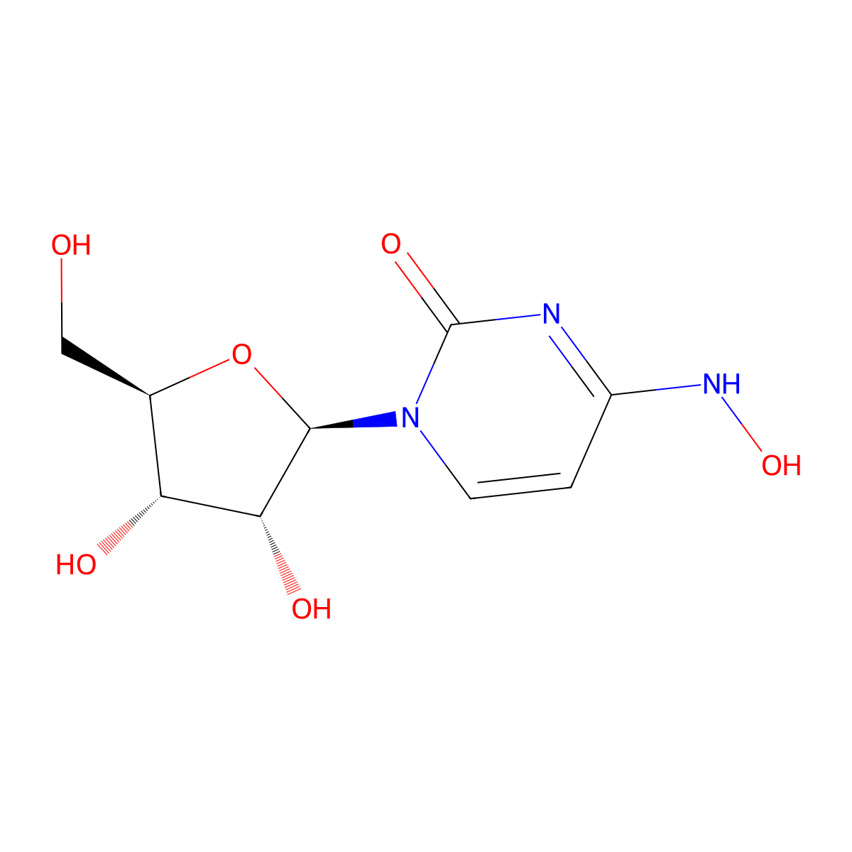 N4-Hydroxycytidine molecular structure, CAS 3258-02-4