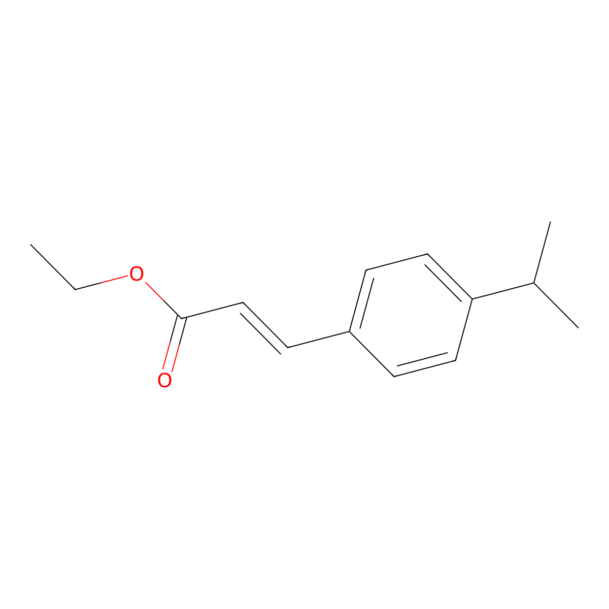 Ethyl p-isopropylcinnamate molecular structure, CAS 32580-69-1