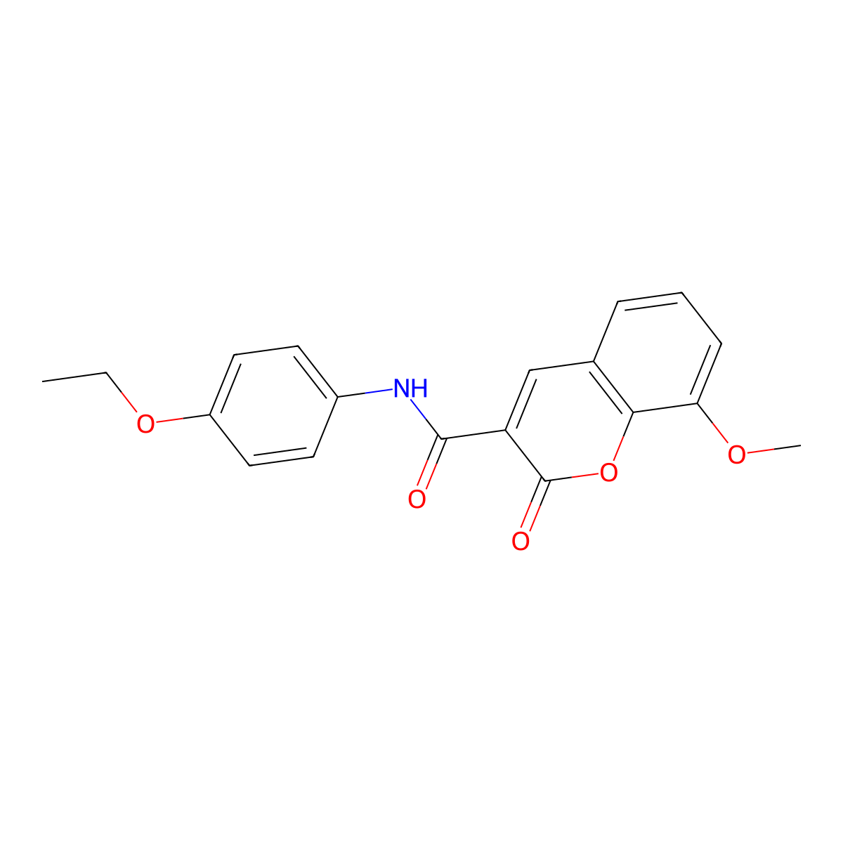 N-(4-ethoxyphenyl)-8-methoxy-2-oxo-2H-chromene-3-carboxamide molecular structure, CAS 325802-64-0