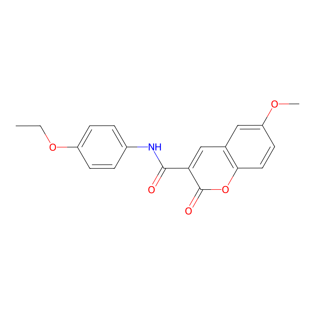 N-(4-ethoxyphenyl)-6-methoxy-2-oxo-2H-chromene-3-carboxamide molecular structure, CAS 325802-65-1