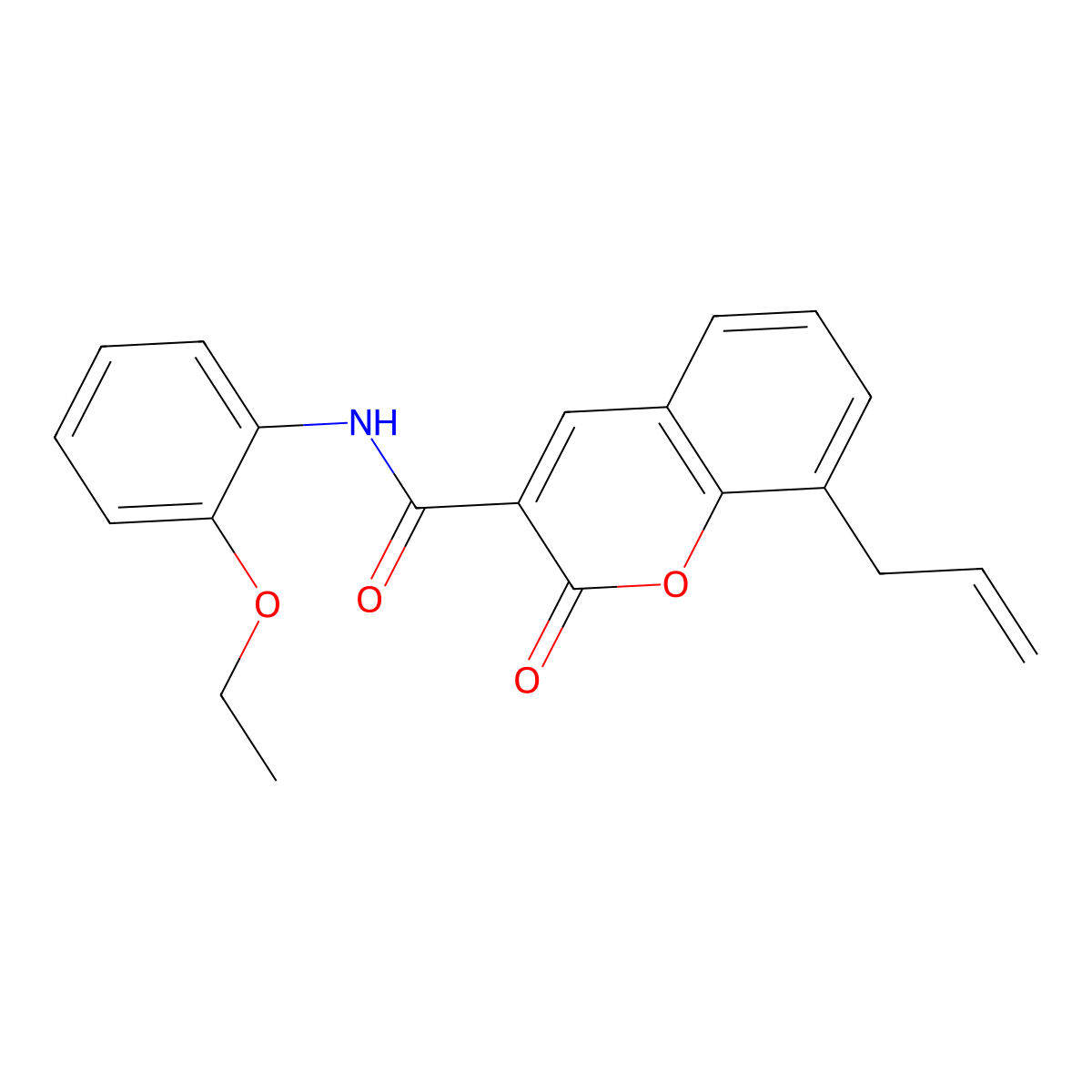 N-(2-ethoxyphenyl)-2-oxo-8-(prop-2-en-1-yl)-2H-chromene-3-carboxamide molecular structure, CAS 325803-45-0