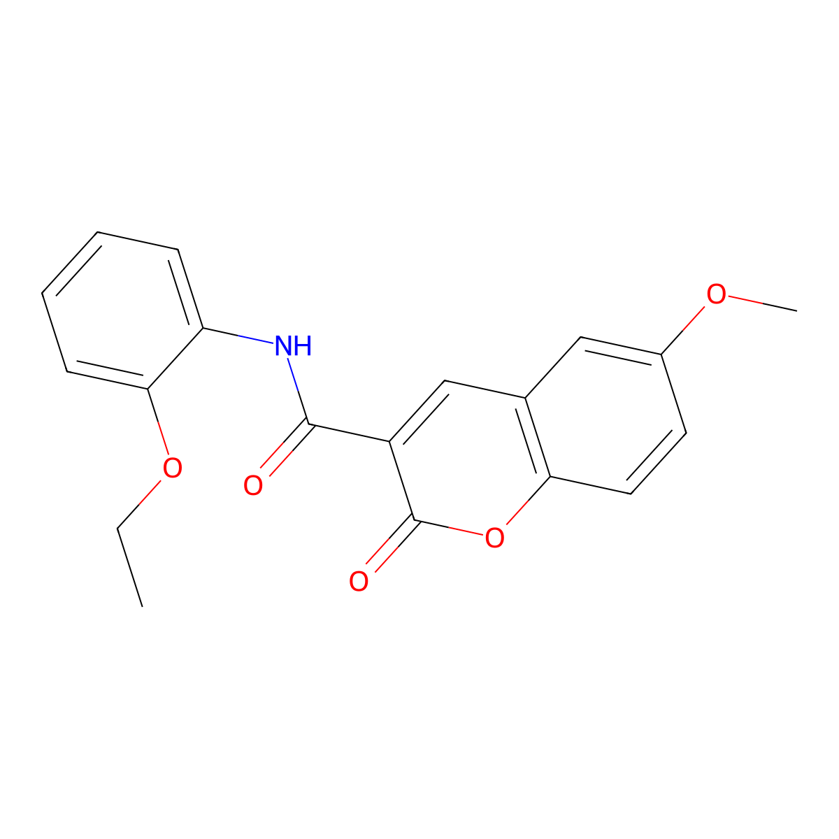 N-(2-ethoxyphenyl)-6-methoxy-2-oxo-2H-chromene-3-carboxamide molecular structure, CAS 325803-46-1
