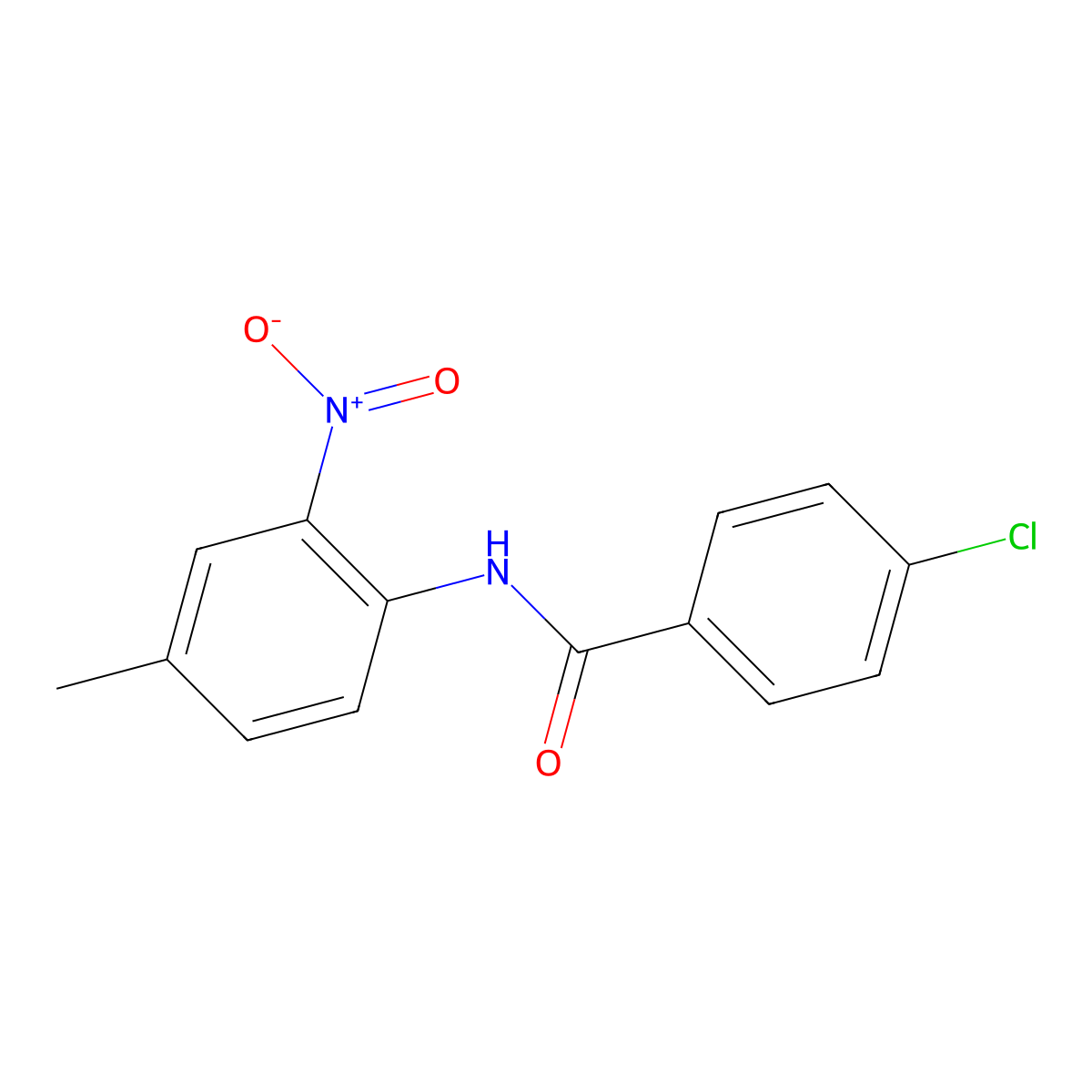 4-chloro-N-(4-methyl-2-nitrophenyl)benzamide molecular structure, CAS 325803-73-4