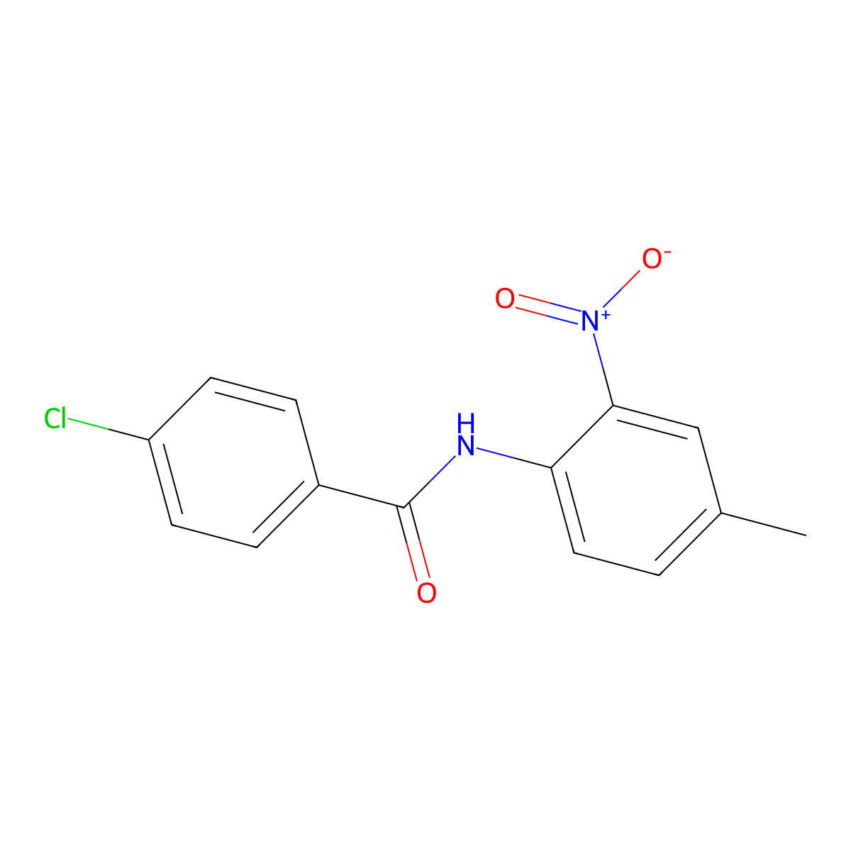 4-chloro-N-(4-methyl-2-nitrophenyl)benzamide molecular structure, CAS 325803-73-4