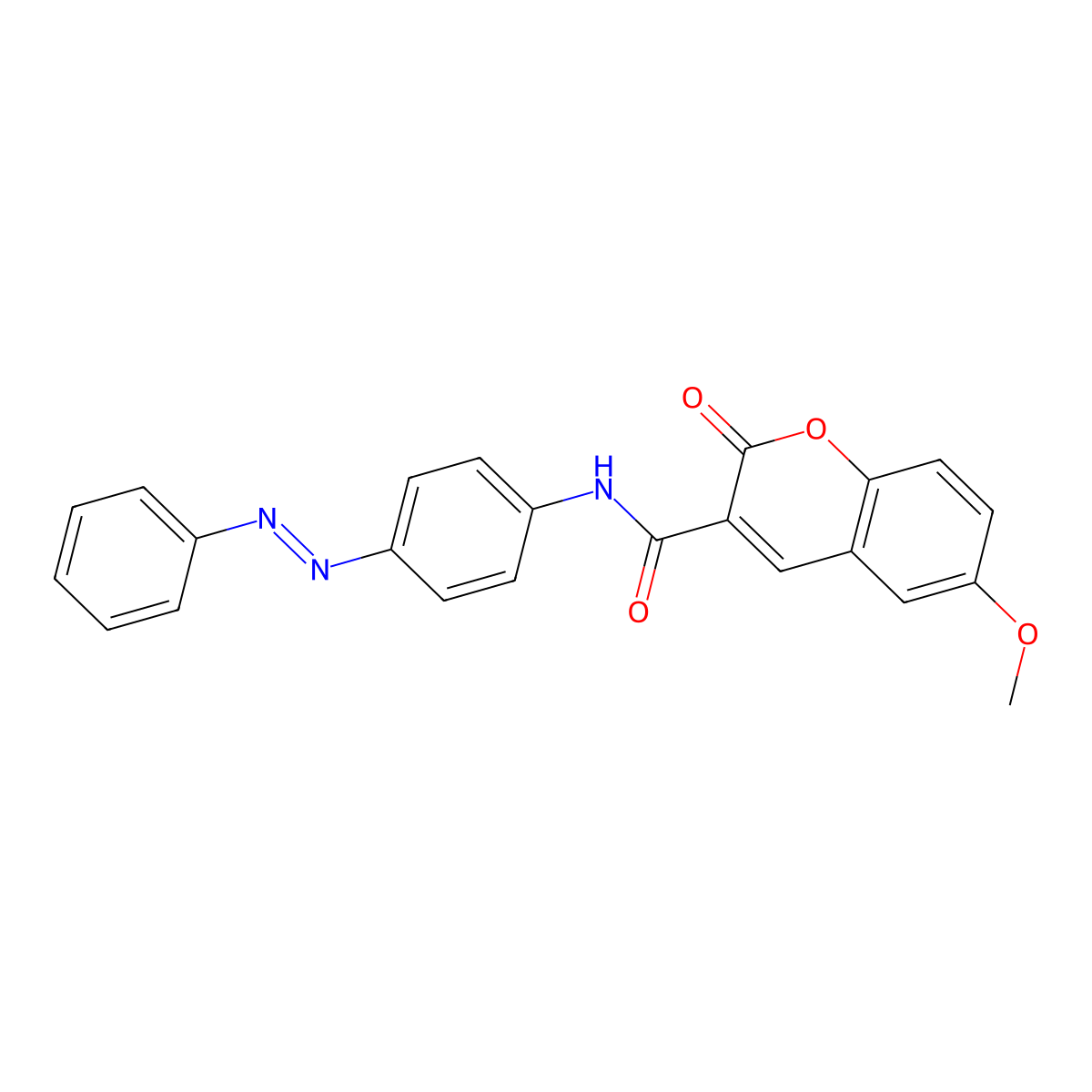 6-methoxy-2-oxo-N-{4-[(E)-phenyldiazenyl]phenyl}-2H-chromene-3-carboxamide molecular structure, CAS 325803-83-6