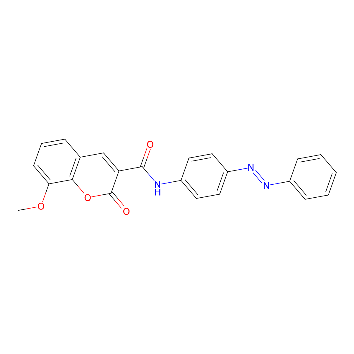 8-methoxy-2-oxo-N-{4-[(E)-phenyldiazenyl]phenyl}-2H-chromene-3-carboxamide molecular structure, CAS 325803-85-8