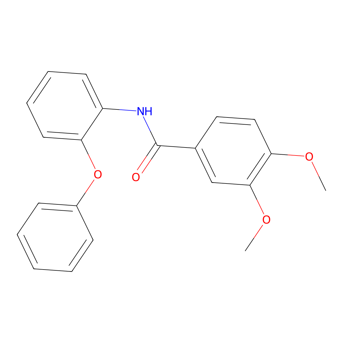 3,4-dimethoxy-N-(2-phenoxyphenyl)benzamide molecular structure, CAS 325804-55-5