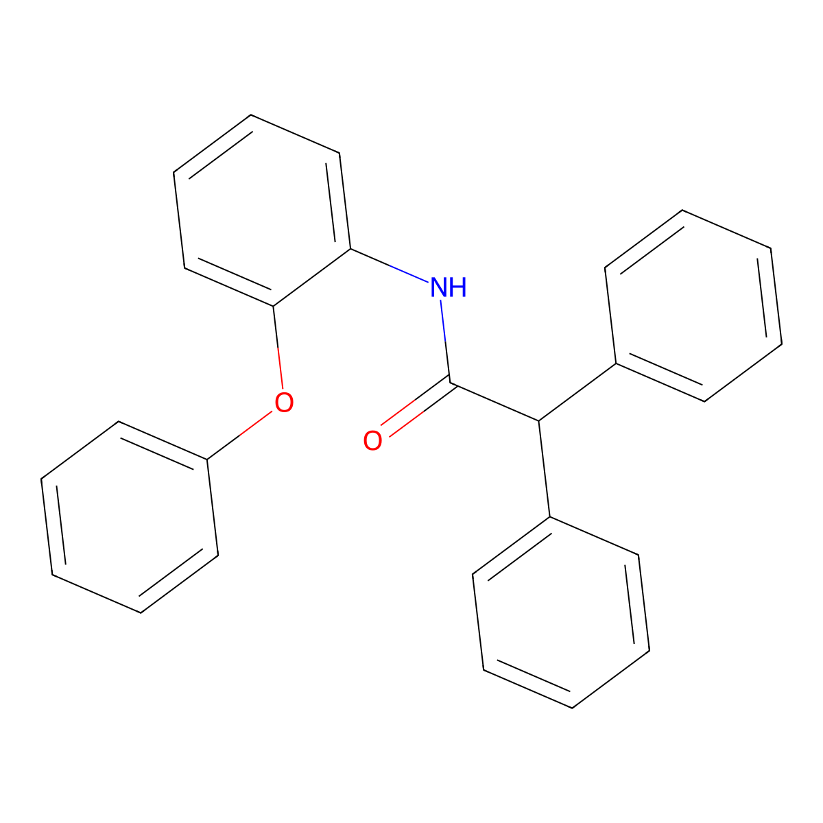 N-(2-phenoxyphenyl)-2,2-diphenylacetamide molecular structure, CAS 325804-58-8