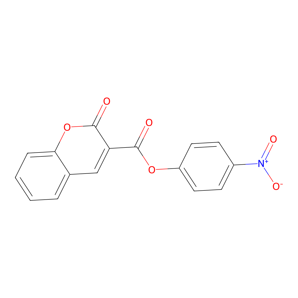 4-nitrophenyl 2-oxo-2H-chromene-3-carboxylate molecular structure, CAS 325805-38-7