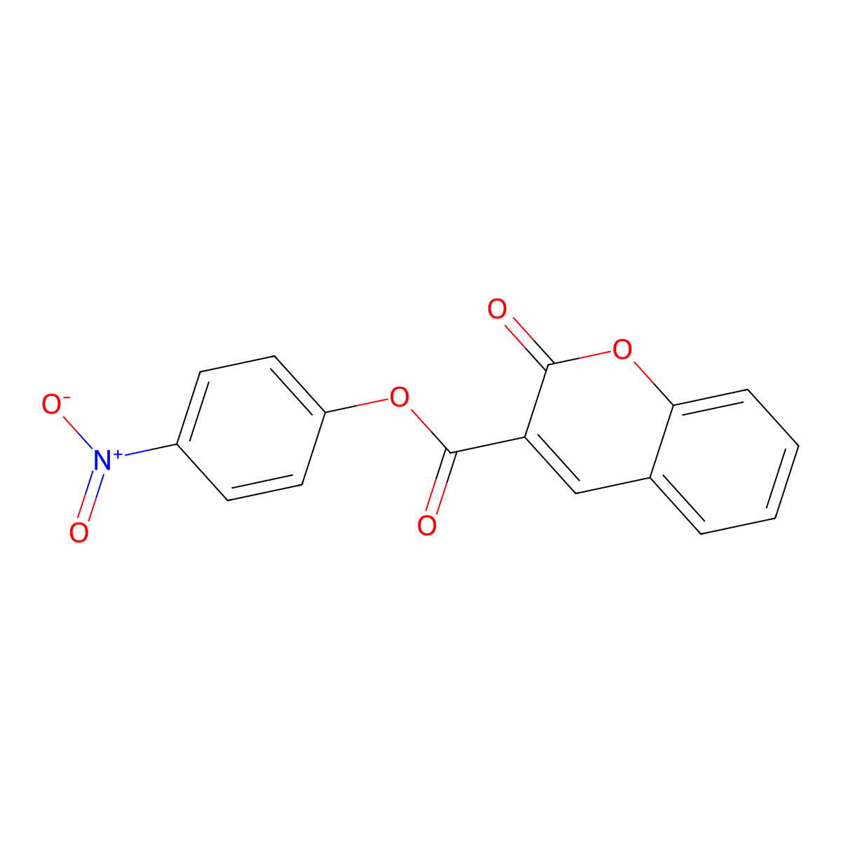 4-nitrophenyl 2-oxo-2H-chromene-3-carboxylate molecular structure, CAS 325805-38-7