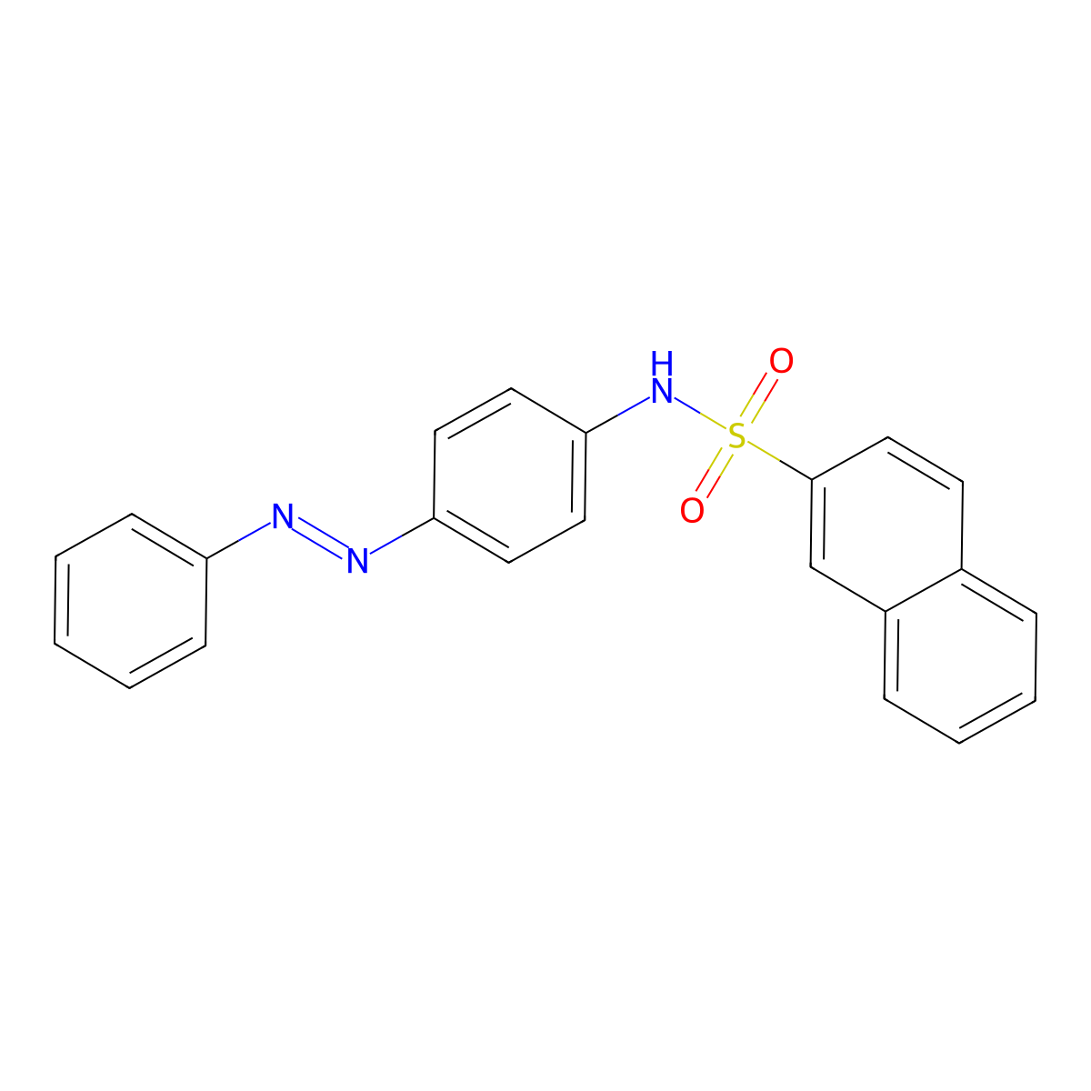 (2-Naphthylsulfonyl)[4-(phenyldiazenyl)phenyl]amine molecular structure, CAS 325806-90-4