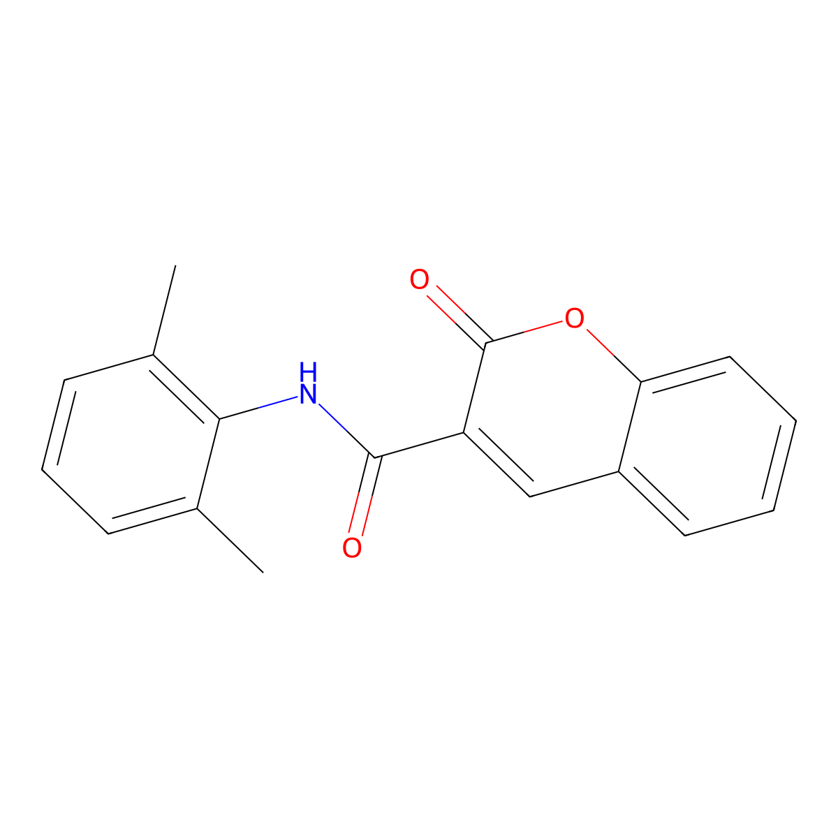 N-(2,6-dimethylphenyl)-2-oxo-2H-chromene-3-carboxamide molecular structure, CAS 325807-51-0