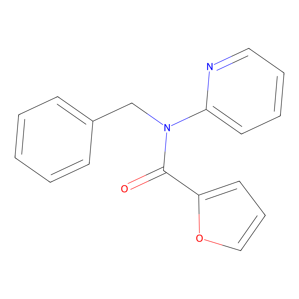 N-benzyl-N-(pyridin-2-yl)furan-2-carboxamide molecular structure, CAS 325810-20-6