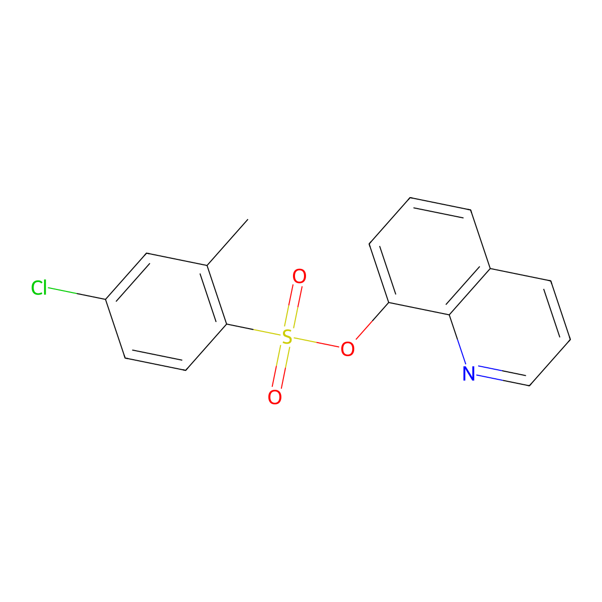 8-Quinolinyl 4-chloro-2-methylbenzenesulfonate molecular structure, CAS 325811-99-2