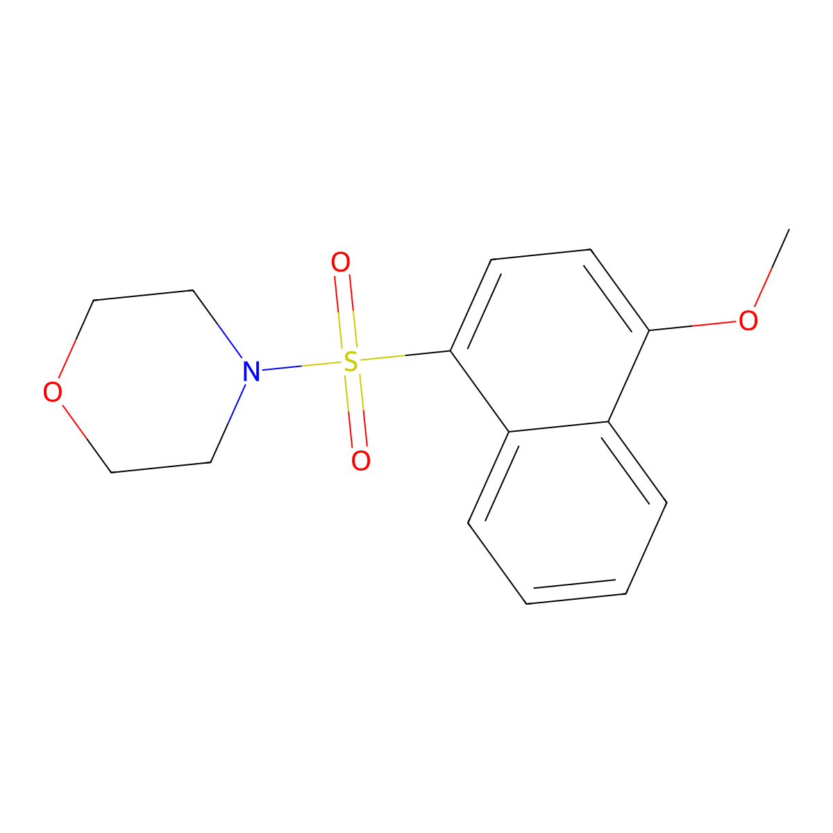 4-[(4-Methoxy-1-naphthyl)sulfonyl]morpholine molecular structure, CAS 325812-37-1