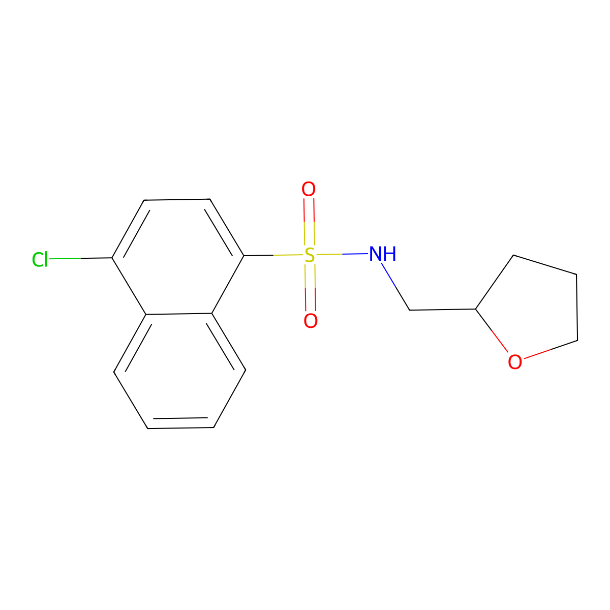 [(4-Chloronaphthyl)sulfonyl](oxolan-2-ylmethyl)amine molecular structure, CAS 325812-52-0