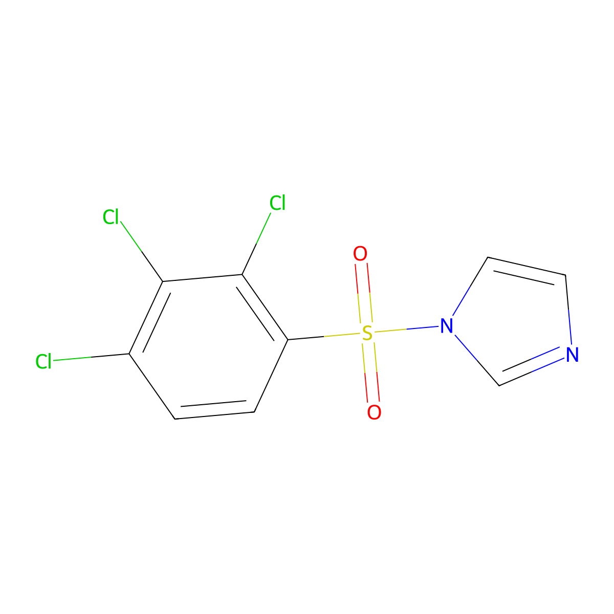 1-(2,3,4-trichlorobenzenesulfonyl)-1H-imidazole molecular structure, CAS 325813-41-0