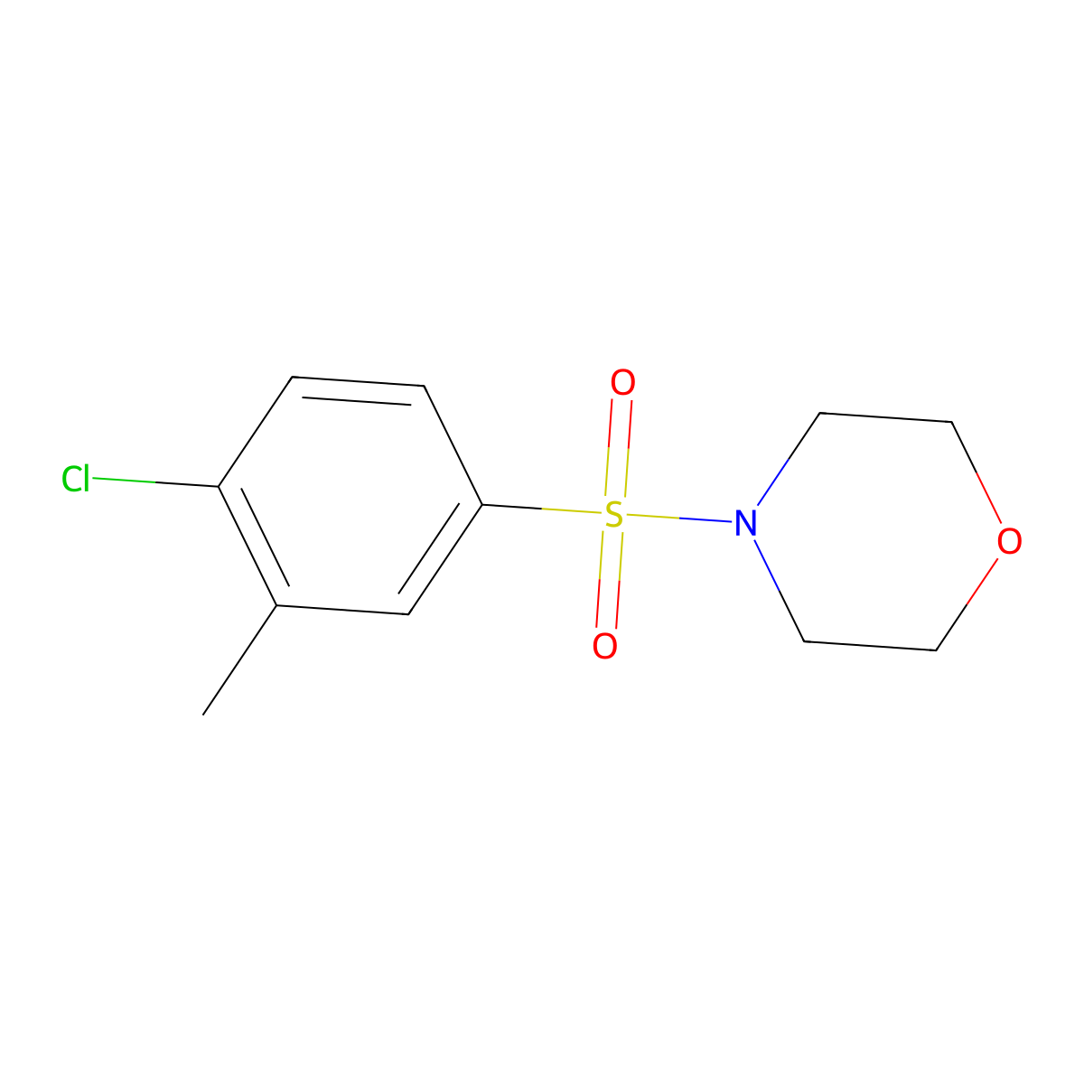 4-(4-Chloro-3-methyl-benzenesulfonyl)-morpholine molecular structure, CAS 325813-82-9