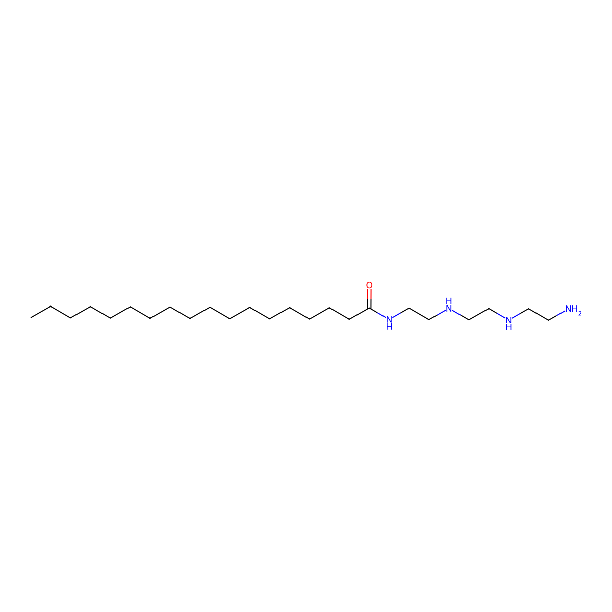 N-(2-((2-((2-aminoethyl)amino)ethyl)amino)ethyl)stearamide molecular structure, CAS 32582-85-7