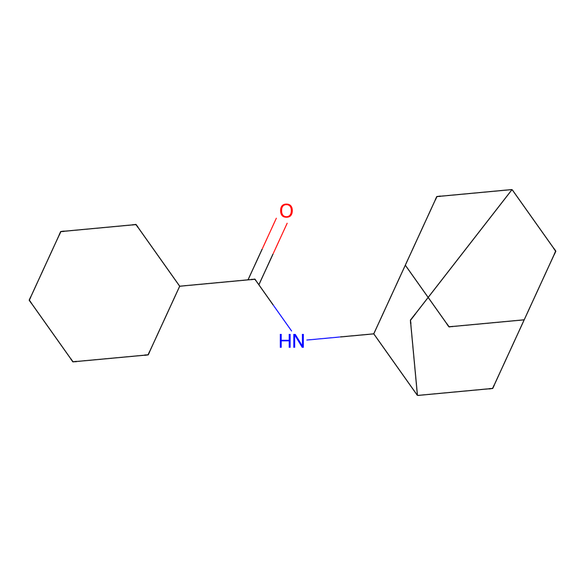 N-(2-adamantyl)cyclohexanecarboxamide molecular structure, CAS 325820-49-3