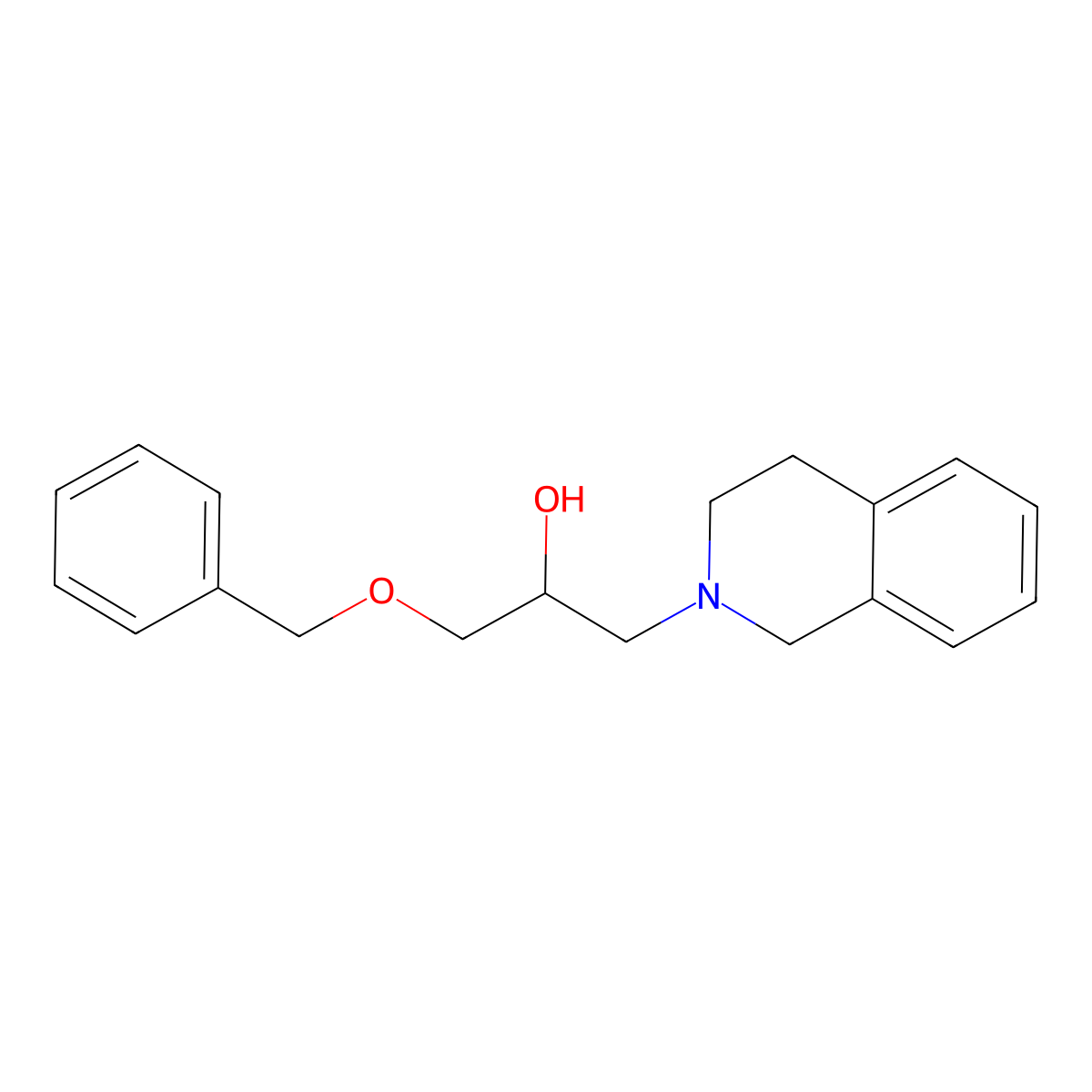 1-(benzyloxy)-3-(3,4-dihydroisoquinolin-2(1H)-yl)propan-2-ol molecular structure, CAS 325820-88-0