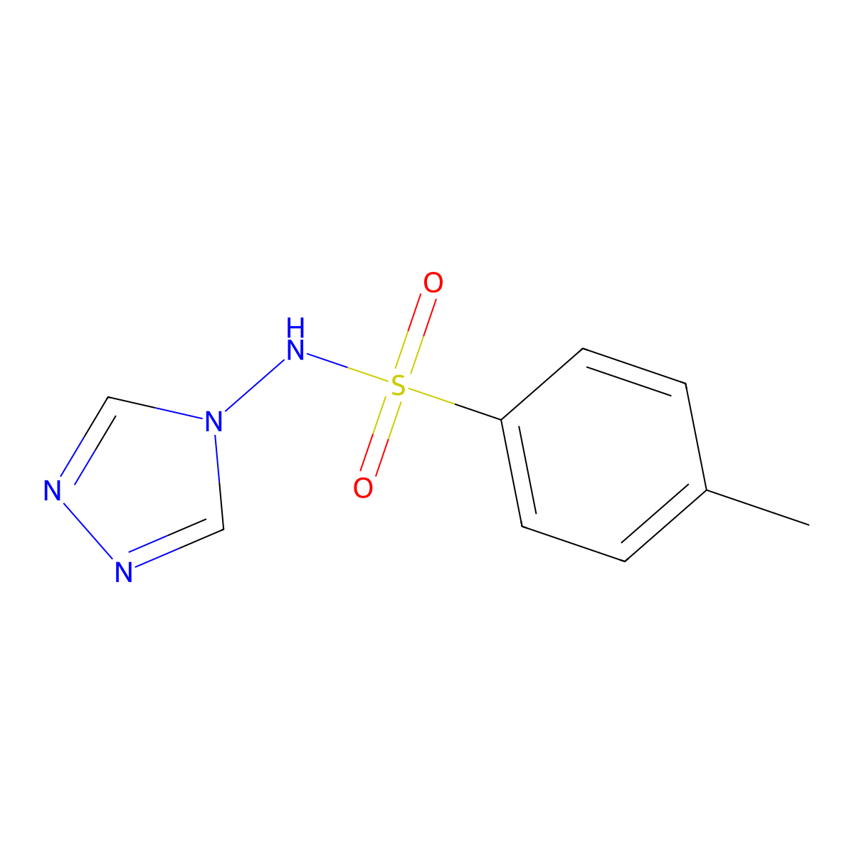 4-Methyl-N-(4H-1,2,4-triazol-4-yl)benzenesulfonamide molecular structure, CAS 32585-76-5