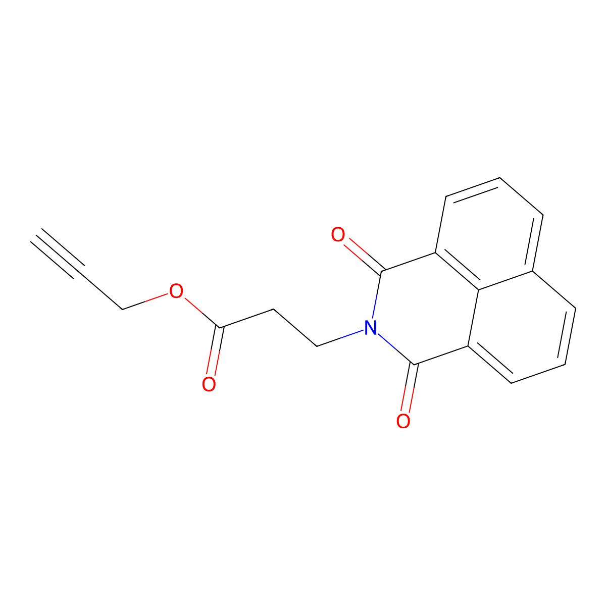 Prop-2-ynyl 3-(1,3-dioxobenzo[de]isoquinolin-2-yl)propanoate molecular structure, CAS 325851-03-4