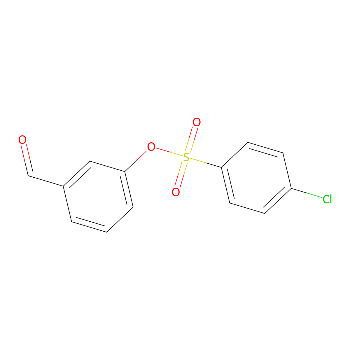3-Formylphenyl 4-chlorobenzenesulfonate molecular structure, CAS 325852-68-4