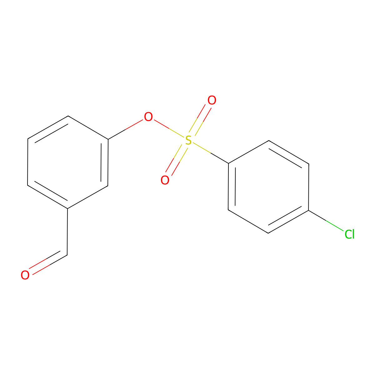 3-Formylphenyl 4-chlorobenzenesulfonate molecular structure, CAS 325852-68-4