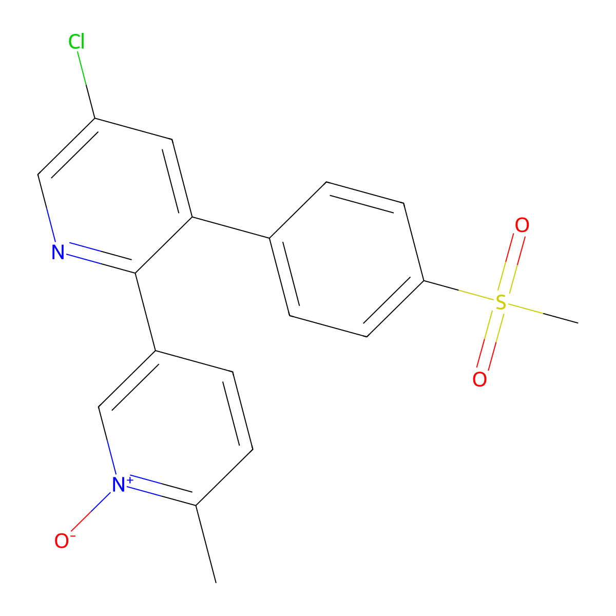Etoricoxib-N1'-oxide molecular structure, CAS 325855-74-1