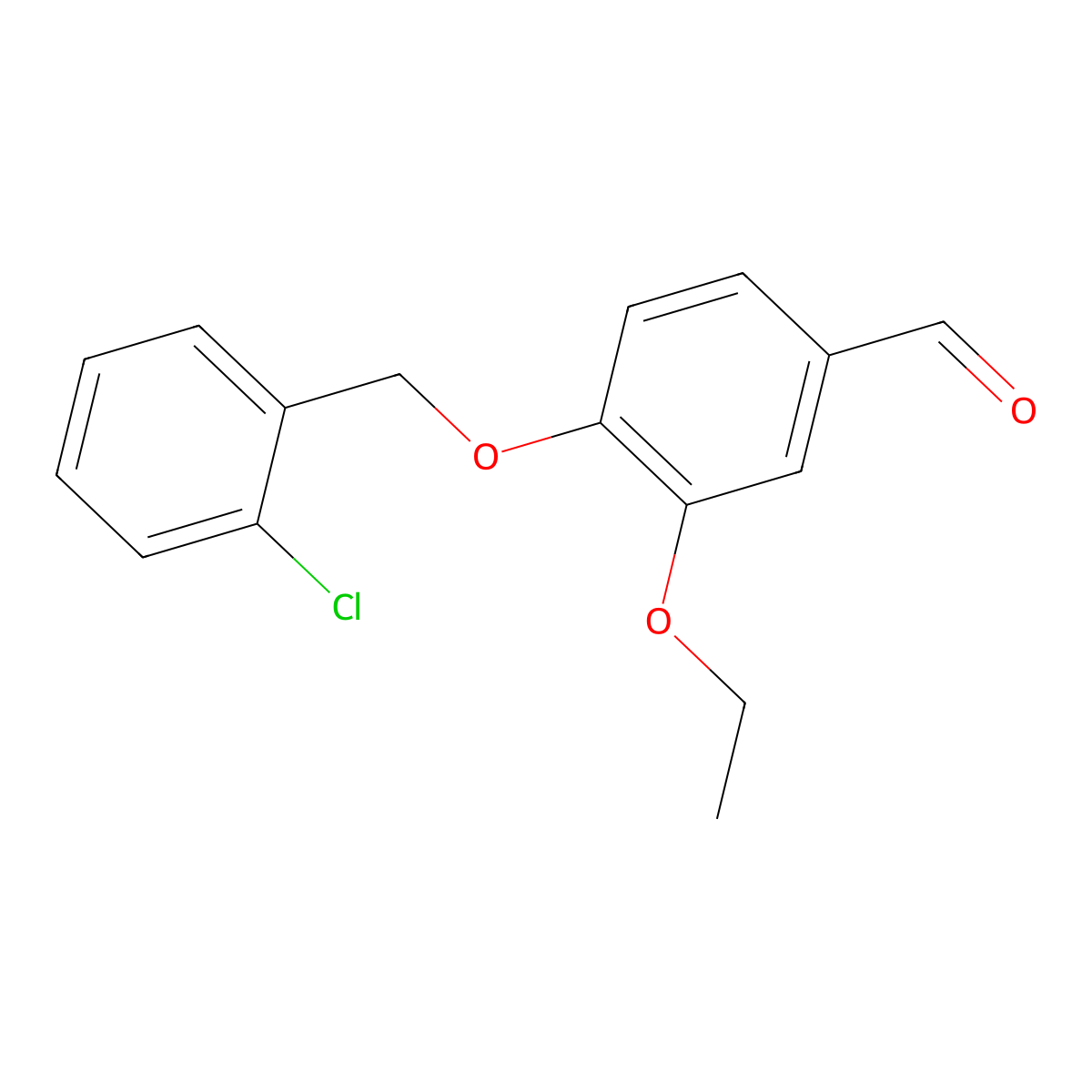 4-[(2-Chlorobenzyl)oxy]-3-ethoxybenzaldehyde molecular structure, CAS 325856-53-9