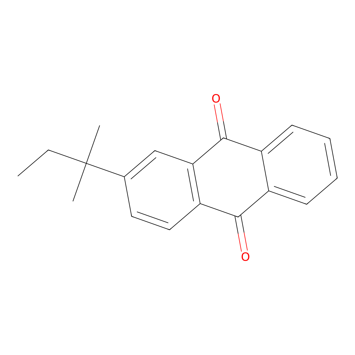 2-tert-Amylanthraquinone molecular structure, CAS 32588-54-8