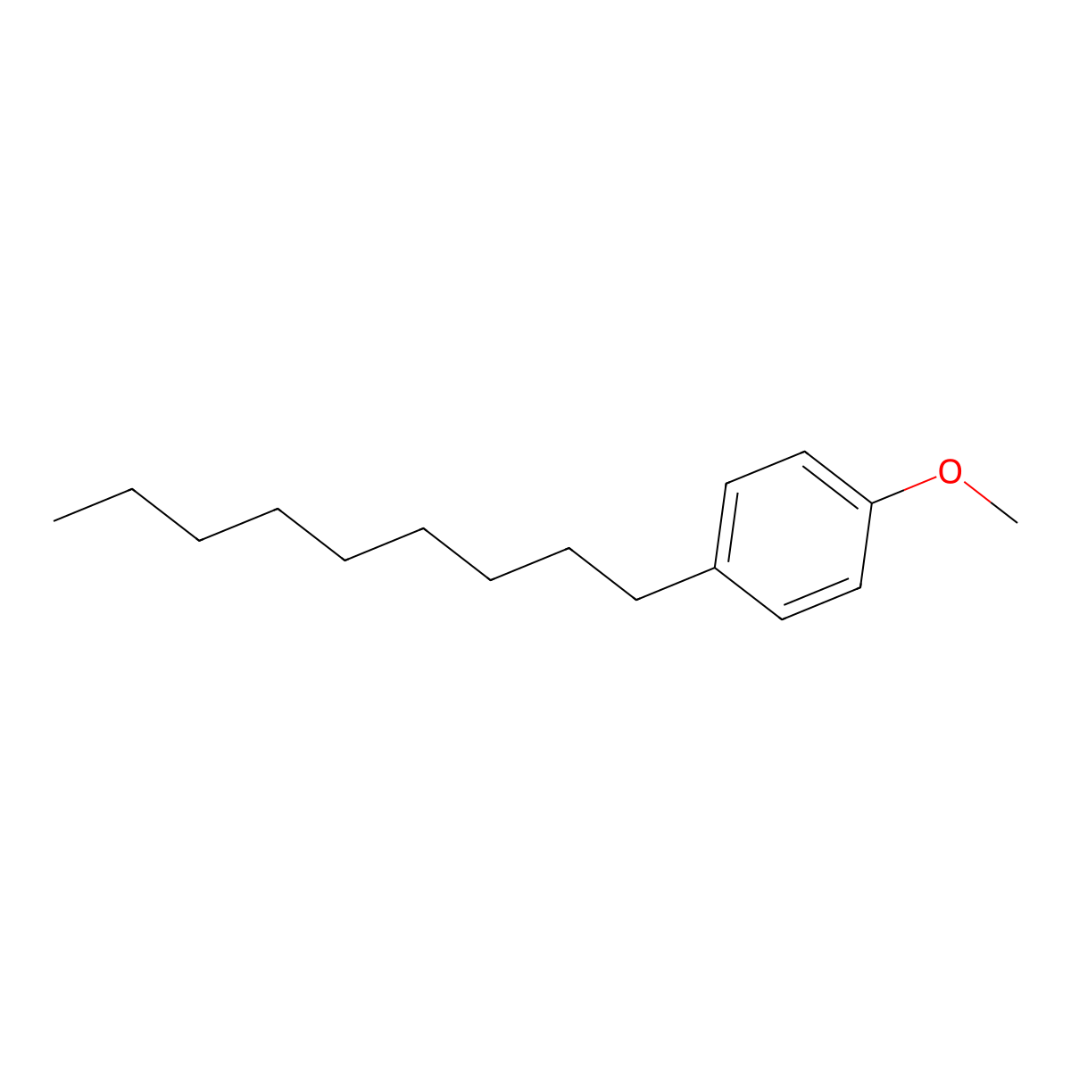 1-Methoxy-4-nonylbenzene molecular structure, CAS 32588-84-4